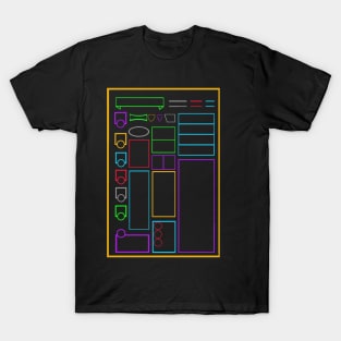 Character sheet design T-Shirt